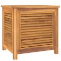 vidaXL Záhradný úložný box s vreckom 60x50x5 cm masívny teak