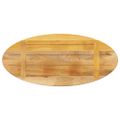 vidaXL Stolová doska 80x40x2,5 cm oválna masívny mangovník