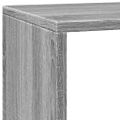 vidaXL Knižnica 3-posch. sivá sonoma 137,5x29x103,5 cm kompozit. drevo