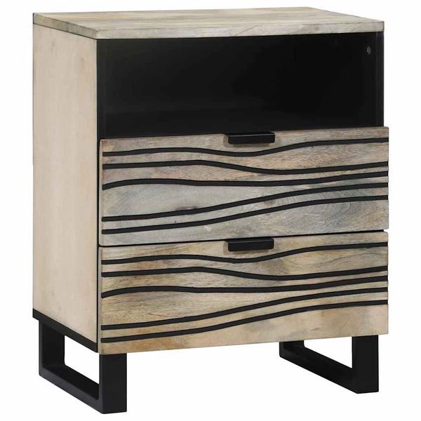 vidaXL Nočný stolík Biela 50 x 33 x 62 cm Kompozitné drevo