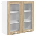 vidaXL Závesná skrinka Sonoma dub 80 x 31 x 80 cm Kompozitné drevo