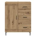 vidaXL Servírovacia skriňa Remeselný dub 69,5 x 34 x 90 cm