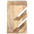 vidaXL Nástenný držiak na skateboard 25x20x30 cm masívne mangovníkové drevo