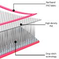 vidaXL Nafukovacia žinenka s pumpou 700x100x20 cm, PVC, ružová