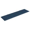 vidaXL Nástenné panely 12 ks modré 60x15 cm zamat 1,08 m²