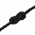 vidaXL Pracovné lano čierne 10 mm 25 m polypropylén