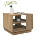 vidaXL Konferenčný stolík dub artisan 55x55x42 cm kompozitné drevo