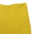 vidaXL Poduška na chrbát Žltá 45 x 20 x 35 cm Kordúrová tkanina
