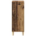 vidaXL Servírovacia skriňa Staré drevo 34,5 x 32,5 x 90 cm