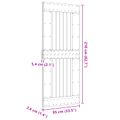 vidaXL Dvere NARVIK 85 x 210 cm Masívne borovicové drevo (neupravené)