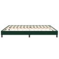 vidaXL Rám postele bez matraca Tmavo zelená 200x210 cm Zamat