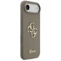 Guess Silicone Big 4G Script puzdro pre iPhone Air hnedá
