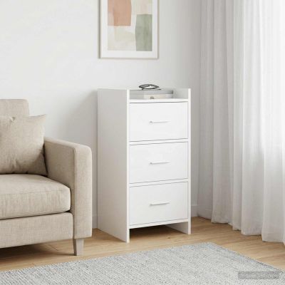 vidaXL Servírovacia skriňa Biela 40 x 36 x 80 cm Kompozitné drevo