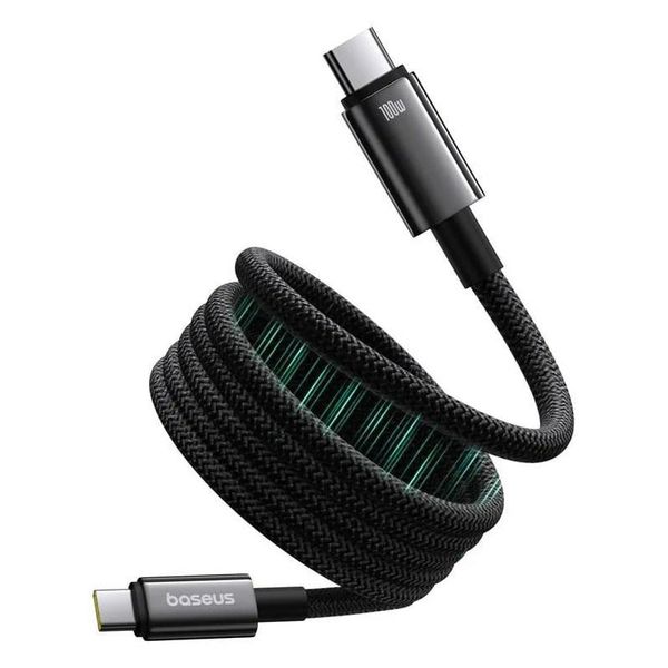 Kábel BASEUS Tungsten Gold USB-C/USB-C 1m Black 100W