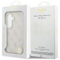 Puzdro Guess 4G Embossed Ring MagSafe pre Samsung Galaxy S26 ružové