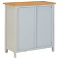 vidaXL Skrinka 70x35x75 cm, dubový masív