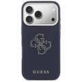 Guess HC PU FW RESIN LOGO BLUE puzdro pre iPhone 17 Pro 6,3"