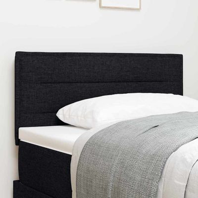 vidaXL LED hlavová doska s LED pásikmi Čierny 80 cm látka