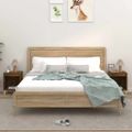 vidaXL Nočné stolíky 2 ks dymový dub 40x35x50 cm