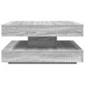 VidaXL Konferenčný stolík otočný o 360stupňov sivý sonoma 70x70x34,5cm