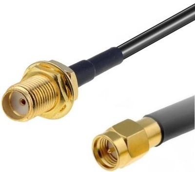 Pigtail RF240 1m - SMA samica / SMA samec