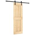 vidaXL Posuvné dvere Prírodná a čierna 70 x 210 cm