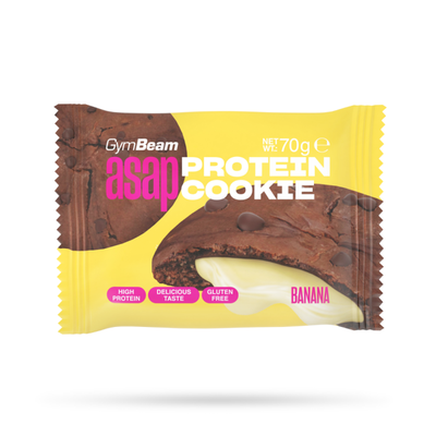 ASAP Protein Cookie - GymBeam, banán, 70 g