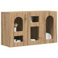 vidaXL Servírovacia skriňa ELST Remeselný dub 100 x 35 x 59 cm