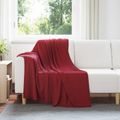 vidaXL Prikrývky na hodenie 24 ks Bordeaux červená 170 x 130 cm Flís