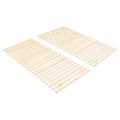 vidaXL Rolovacie posteľné rošty 2 ks, 23 lamiel 90x200 cm, borovica