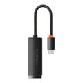 Sieťový adaptér Baseus Lite série USB-C na RJ45, 100 Mb/s (čierny)