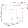 vidaXL Sonoma dub 101 x 30 x 74 cm