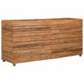 vidaXL Vyvýšený záhon 150x40x72 cm, recyklované tíkové drevo a oceľ