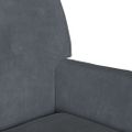 vidaXL Chesterfield lavica Tmavo šedá 112 x 65,5 x 75 cm Zamat