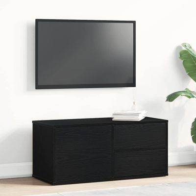 vidaXL TV skrinka Čierny dub 80 x 34 x 36 cm Kompozitné drevo
