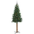 vidaXL Úzky vianočný stromček Zelená 210 cm
