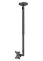 Neomounts FPMA-C050BLACK / Plochý stropný držák (Výška: 60-85 cm) / Čierny držák, VESA, stropný, pre ploché monitory/TV, úhlopriečka 10"–30", nastavenie výšky 60–85 cm, náklon 40°, nosnosť 20 kg, čierny