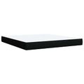 vidaXL Posteľ boxspring s matracom Čierna 180 x 200 cm Látka