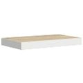 vidaXL Plávajúca nástenná polica dubová a biela 50x23,5x3,8 cm MDF