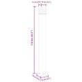 vidaXL Vonkajšia stojaca lampa čierna 110 cm hliník