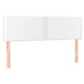 vidaXL Boxspring posteľ s matracom biely 140x190 cm umelá koža