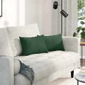 vidaXL Vankúše na pohovku 2 pcs Tmavozelená 50 x 30 cm