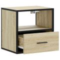 vidaXL Nástenné nočné stolíky 2 ks dub sonoma 40x31x39,5 cm