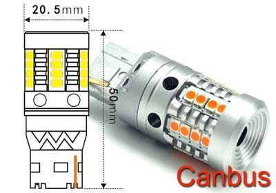 Žiarovka LED Ba15S 12V/8W červená, 24xSMD2835