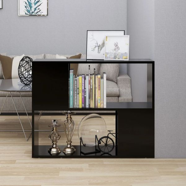 vidaXL TV skrinka, čierna 80x24x63 cm, kompozitné drevo