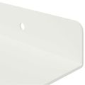 vidaXL Závesná polica 3 ks Biely 40 x 9 x 2,5 cm Oceľ