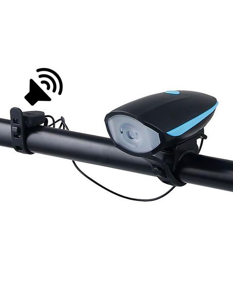 LED nabíjacia cyklo svietidlo predné s klaksónom TRIXLINE TR 323