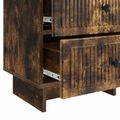 vidaXL Nočný stolík Dymový dub 43 x 34,5 x 47,5 cm Kompozitné drevo