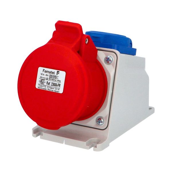 Zásuvka stěnová kombinovaná 23606-FR IP54/1x230V/16A, 1x400V/16A/5 - SpeedPRO