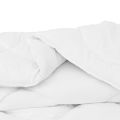 vidaXL 2-v-1 Prikrývka 220 x 200 x 10 cm Zima Polyester Biela